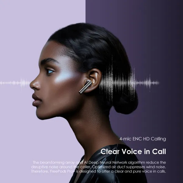 Oraimo OEB-E108DC FreePods Pro+ Hybrid ANC True Wireless Bluetooth Earbuds