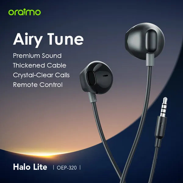 Oraimo OEP-320 Halo Lite 3.5MM Half In-ear Earphone
