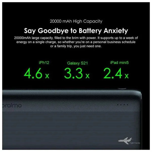 Oraimo OPB-P204DQ Traveler 4 Pro 20000mAh 20W Power Bank