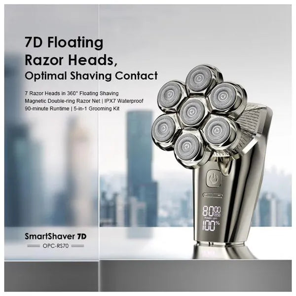 Oraimo OPC-RS70 Smart Shaver 7D 7 Razor Heads 360° Shaver