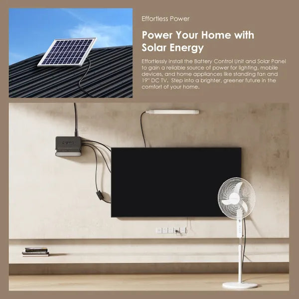 Oraimo OPS-176 PowerSolar 76 15W Solar + Fan Home Power System