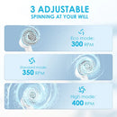 Oraimo OSS-204A Ultra Cleaner Scrubber Cordless 1.5H Runtime Electric Spin Brush with 5 Replacement Heads