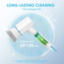 Oraimo OSS-204A Ultra Cleaner Scrubber Cordless 1.5H Runtime Electric Spin Brush with 5 Replacement Heads
