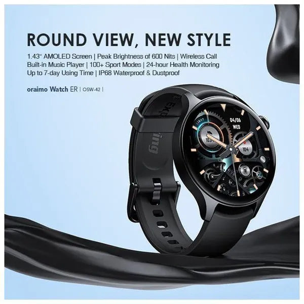 Oraimo OSW-42 Watch ER 1.43'' AMOLED IP68 Smart Watch