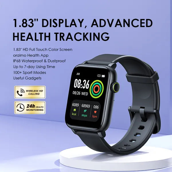  Oraimo OSW-803N Watch 4 Lite 1.83'' Large Screen TFT IP68 Smart Watch