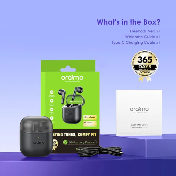 Oraimo OTW-330S FreePods Neo Half In Ear True Wireless Earbuds