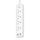 Oraimo OWS-U351 PowerHub C 2M 4-AC 3-USB Power Strip Extension Cable