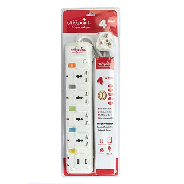 Officepoint 4Way+USB 205U Extension Socket | Digital Store | Nairobi, Kenya