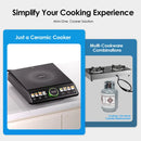 Oraimo FlexiCooker OCS-201A, 2200W Electric Ceramic Hot Plate – Provides fast and efficient heating for quick and convenient cooking at home or in small kitchens