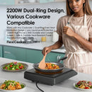Oraimo FlexiCooker OCS-201A, 2200W Electric Ceramic Hot Plate – Provides fast and efficient heating for quick and convenient cooking at home or in small kitchens
