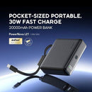 Oraimo PowerNova L21 OPB-7203C 30W 20000mAh fast charging power bank- Provides reliable high-capacity backup power with fast charging support to keep your devices powered throughout the day