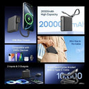 Oraimo PowerNova L21 OPB-7203C 30W 20000mAh fast charging power bank- Provides reliable high-capacity backup power with fast charging support to keep your devices powered throughout the day