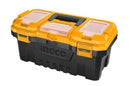 Ingco PBX1401 14″ Plastic Tool Box – Durable Portable Storage Case for Tools & Accessories