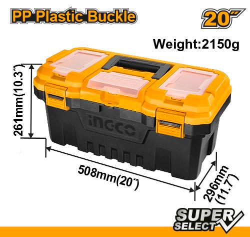 INGCO &nbsp;PBX2001 &nbsp;20 Inches Plastic Tool Box
