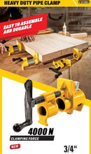 Uyustools PCL034 3/4" Heavy Duty Pipe Clamp – Durable High-Pressure Woodworking Clamp for Secure Pipe-Based DIY & Cabinet Assembly
