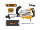 Ingco PDB17026 Demolition Breaker - 1700W, 1900bmp Impact Rate, 45J Impact Force