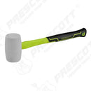 Prescott PHHR116 16 Oz Rubber Mallet – Fiberglass Handle – Durable Non-Marring Hammer for Woodworking, DIY & Construction