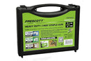 Prescott PHPSU03 3-Way Staple Gun – Compatible with 4–14 mm Staples, Multi-Purpose Tacker for Upholstery, Woodworking & DIY