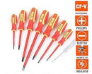 Prescott PHSS181 8-Pcs VDE Screwdriver Set – Insulated Electrician Screwdrivers, Anti-Slip Handles, High-Quality Precision Tools for Electrical Work