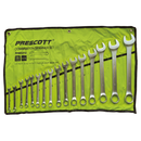 Prescott PHWC016 16-Piece Combination Spanners Set – Durable Chrome Vanadium Steel Wrenches for Professional & DIY Use