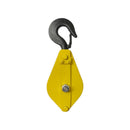 Uyustools PL012U Single Wheel Hook Pulley – 0.5 Ton Load - Cast Iron & Carbon Steel - Heavy Duty Lifting Pulley