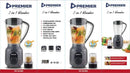 Premier PM-521 2-in-1 Blender & Grinder – Powerful Motor, Multi-Purpose Blending & Grinding, Durable Design, Easy-to-Use Controls, Perfect for Home & Small Kitchens