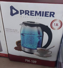 Premier PM109 1.8L Glass Kettle – Fast Boiling, Clear Glass Design, Durable & Safe, Ideal for Home, Office & Commercial Use