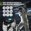 Amazfit ‎A2319 Pop 3R Smart Watch, 1.43" AMOLED Display, Bluetooth Calling, SpO2, 12-Day Battery Life, AI Voice Assistance, 100 Sports Modes, 24H HR Monitor, Music Control