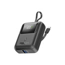 Promate PowerPod-10 10000mAh 35W Ultra-Compact SuperSpeed Power Bank with Built-In USB-C – High Performance Fast Charging Portable Power Solution for Travel, Mobile Devices, and Professional Use