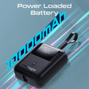 Promate PowerPod-10 10000mAh 35W Ultra-Compact SuperSpeed Power Bank with Built-In USB-C – High Performance Fast Charging Portable Power Solution for Travel, Mobile Devices, and Professional Use