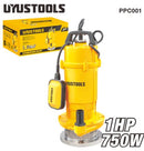 Uyustools PPC001 Submersible Clean Water Pump 750W 1HP – Durable Electric Water Pump for Home, Garden & Drainage