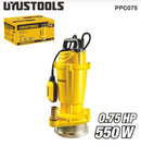 Uyustools PPC001 Submersible Clean Water Pump 550W 0.75HP – Durable Electric Water Pump for Home, Garden & Drainage