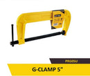 Uyustools PRG05U 5” G-Clamp  – Heavy Duty Metal Bar Clamp, Strong Grip, Versatile Woodworking & DIY Tool for Secure Clamping