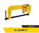 Uyustools PRG06U 6'' G-Clamp  – Heavy Duty Metal Bar Clamp, Strong Grip, Versatile Woodworking & DIY Tool for Secure Clamping