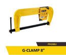 Uyustools PRG08U 8'' G-Clamp  – Heavy Duty Metal Bar Clamp, Strong Grip, Versatile Woodworking & DIY Tool for Secure Clamping