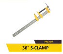 Uyustools PRS36U 36'' Sash Clamp – Heavy-Duty Adjustable Woodworking Clamp for DIY & Carpentry
