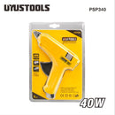 Uyustools PSP340 40W Glue Gun – Quick-Heat Lightweight Hot Melt Tool with Anti-Drip Design for Crafting, Woodwork & Home Fixes