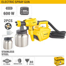 Uyustools PST600 600W Electric Spray Gun for Painting, Spraying, and Home DIY - Adjustable Nozzle, High Efficiency & Easy to Use for Smooth Finish