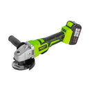 Prescott PT2011501 21V Brushless Cordless Angle Grinder 4.5” (125mm) – 4.0Ah Li-Ion Battery x2, 3-Speed 4000/6000/8000 RPM, Fast Charger, Side Handle & Carry Case 