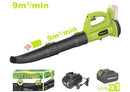Prescott PT4002105 – 21V Cordless Leaf Blower – Powerful Electric Handheld Blower for Yard, Garden, Garage – Lightweight Rechargeable Lithium Battery Blower for Leaves , Dust, Debris – High-Speed Airflow Power Tool