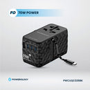 Powerology Universal GaN 85W Super Charger Retractable Type-C Cable