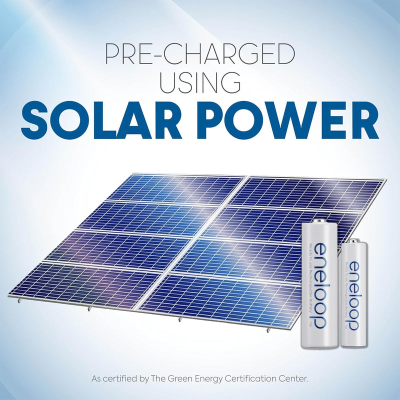 Panasonic  Eneloop K-KJ55MCA4BA Advanced Individual Battery 3 Hour Quick Charger with 4 AA Rechargeable Batteries