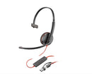 Poly Blackwire 3220 USB-C/A Wired Stereo Headset 8X228AA – Professional UC Headset with Noise-Cancelling Microphone for Office, Call Center, Remote Work, and Business Communication