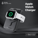Promate PowerMag-Duo 10000mAh MagSafe & Apple Watch Wireless Charging Power Bank – Dual Device Fast Charging Magnetic Power Solution for iPhone, Apple Watch, Travel, and Everyday Use