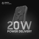 Promate PowerMag-Duo 10000mAh MagSafe & Apple Watch Wireless Charging Power Bank – Dual Device Fast Charging Magnetic Power Solution for iPhone, Apple Watch, Travel, and Everyday Use