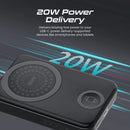 Promate PowerMag-Trio 10000mAh MagSafe & Apple Watch Wireless Charging Power Bank – Triple Device Fast Charging Magnetic Power Solution for iPhone, Apple Watch, Earbuds, Travel, and Everyday Use