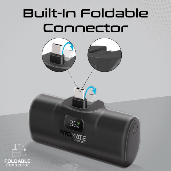 Promate PowerUp-C 5000mah Compact USB-C Power Bank