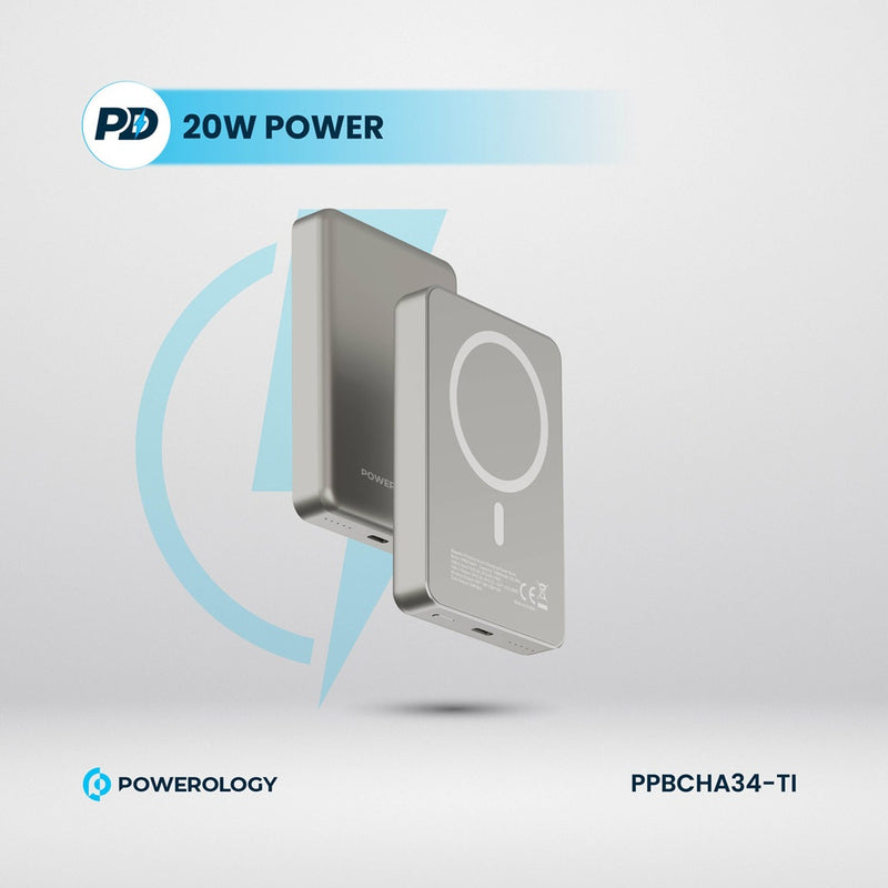 Powerology PP034 10000 mAh 20W PD & 15W Magsafe Powerbank