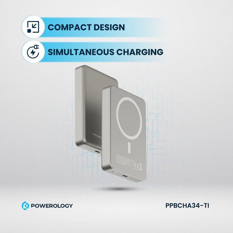 Powerology PP034 10000 mAh 20W PD & 15W Magsafe Powerbank