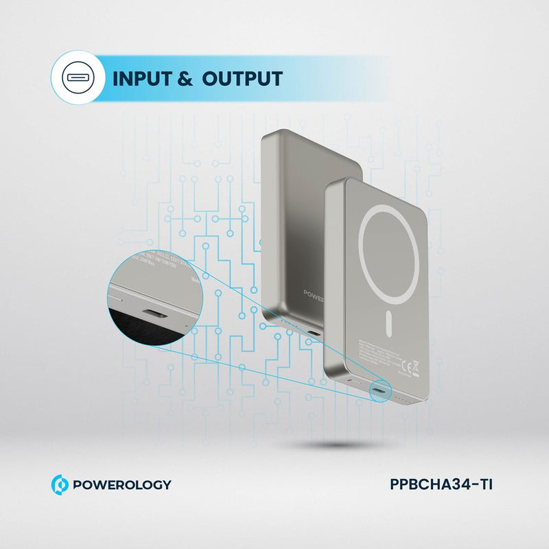Powerology PP034 10000 mAh 20W PD & 15W Magsafe Powerbank